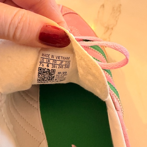 Adidas bold gazelle pink and green size 7.5 - Picture 3 of 4